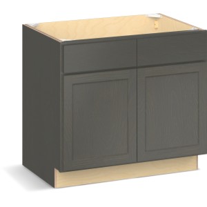 RELIABILT Parkstone II Sink Base, Slate Stained, 36" W, 2 Doors, Fully Assembled, ADA - 641084 | Lowe's Pro Supply